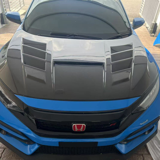 Honda 17onwards Civic Type R FK8 EPA V Type front hood