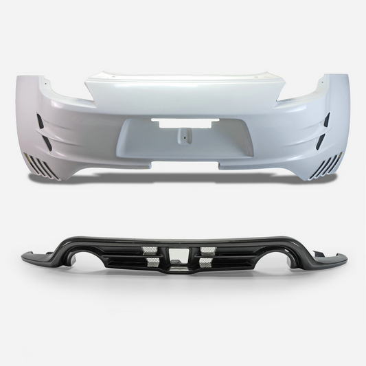 Nissan 09-19 370Z Z34 VRSA2 Style Rear Bumper With Rear Diffuser