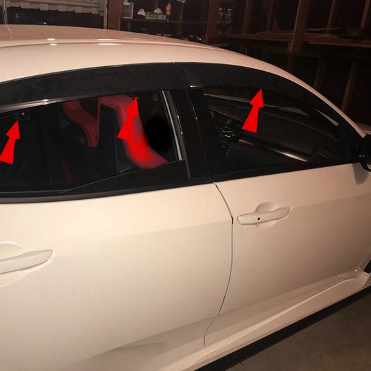 Honda FK8 FK7 CIVIC TYPE-R OEM Door Window Visor