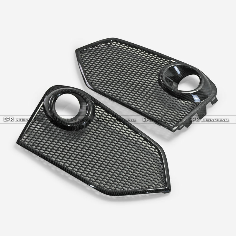 Honda Civic FK8 Type R Front fog light cover replacement (For FK8 only) With Aluminium Grilles