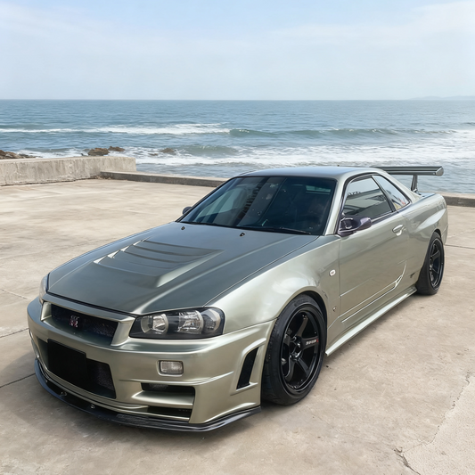 Nissan Skyline BNR34 Plastic V-Spec Front Under Cover Diffuser