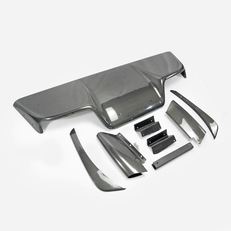 Nissan 03-08 Z33 350z Infiniti G35 Coupe 2D JDM TS Style Rear Diffuser Type 2 8Pcs (with fitting)