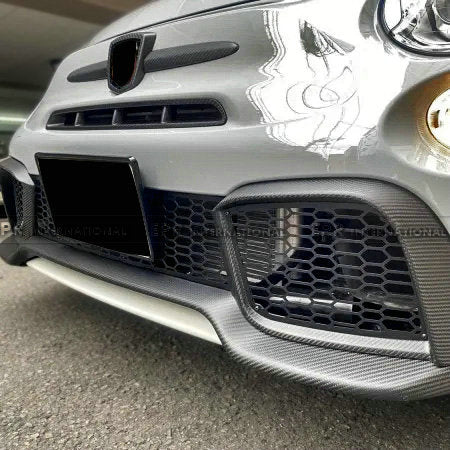 Fiat 595 Abarth Series 4 on~ T Type front lip carbon fiber body kits