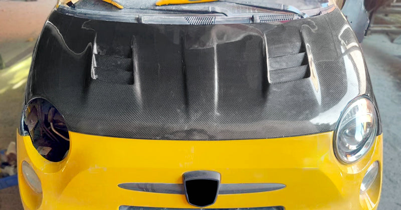 Fiat 07+595 500 Abarth EPA Type 2 vented hood (500 EU 08-15 pre-facelift S3)