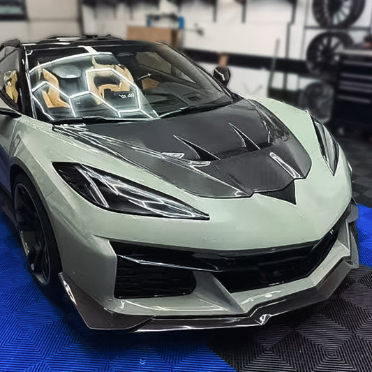 2020+ Chevrolet Corvette C8 ZR1 Type front hood