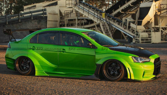 MITSUBISHI EVO 10 VRSV2 Wide Style Side Skirts Under Board