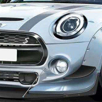 Mini F56 Cooper S TP Style Wide Body Front bumper canard (S Only)