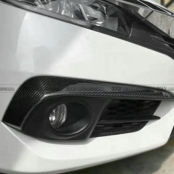 Honda Civic 10th FC 16-18 CM-Style Front Bumper Canard