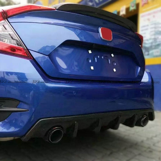Honda Civic 10th FC 16-18 CM-Style Rear Diffuser