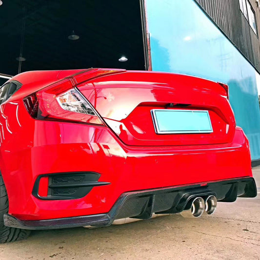 Honda Civic 10th FC 16-18 SC-Style Middle Twin Exit Exhaust