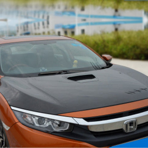 Honda Civic 10th FC 16-18 Middle Vent Style Hood