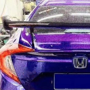 Honda Civic 10th FC 16-18 GT Rear Spoiler Wing (123cm length, between both mount 80cm, height is 20cm)