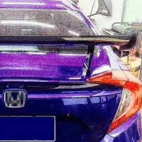 Honda Civic 10th FC 16-18 GT Rear Spoiler Wing (123cm length, between both mount 80cm, height is 20cm)