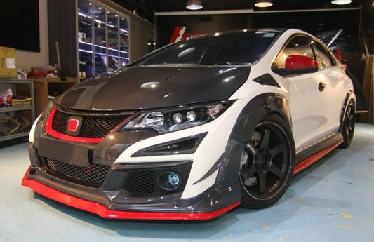 Honda 15-17 Civic Type R FK2 TM Type Front spiltter