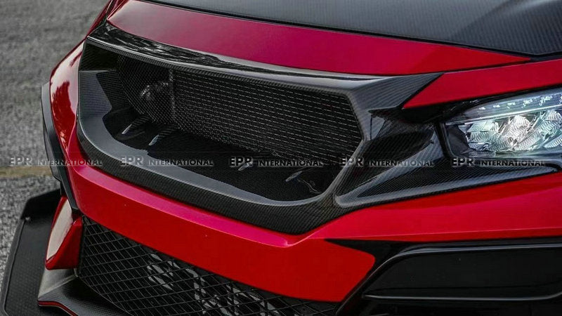 Honda 17 onwards Civic Type R FK8 JS Style Front grill (Also fit FC1/FK7 need cut one short panel)