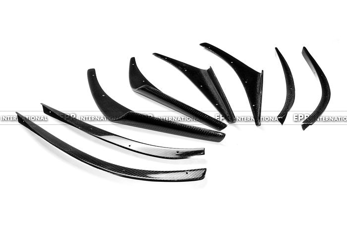 Subaru Impreza 10 GR STI VRS Style 09 Style Front Bumper Canard(4 pcs canard with 4 pcs fitting)