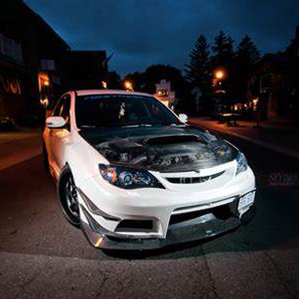 Subaru Impreza 10 GR STI VRS Style 09 Style Front Bumper Canard(4 pcs canard with 4 pcs fitting)