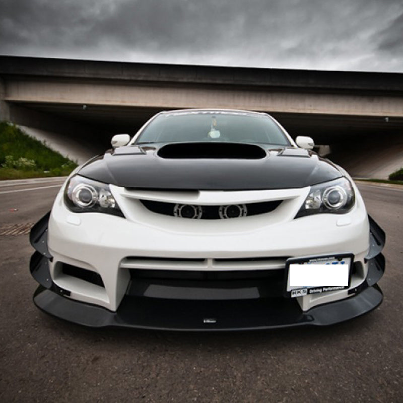 Subaru Impreza 10 GR STI VRS Style 09 Style Front Bumper Canard(4 pcs canard with 4 pcs fitting)