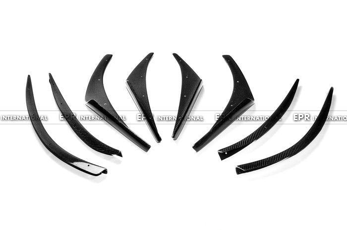 Subaru Impreza 10 GR STI VRS Style 09 Style Front Bumper Canard(4 pcs canard with 4 pcs fitting)