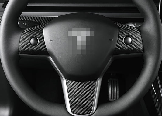 Tesla Model 3 & Y Steering Wheel Accents 3Pcs