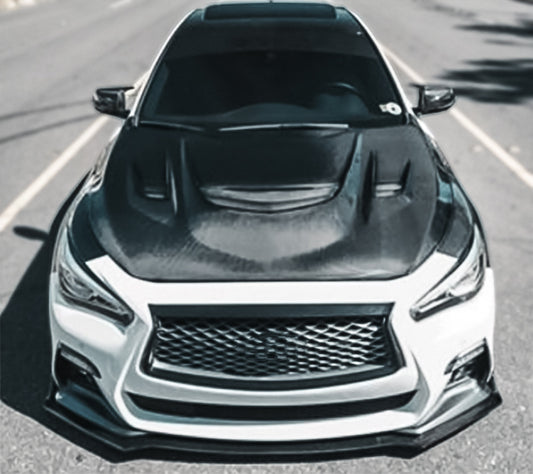 Infiniti Q50 V37 M type vented hood (2 Door only)
