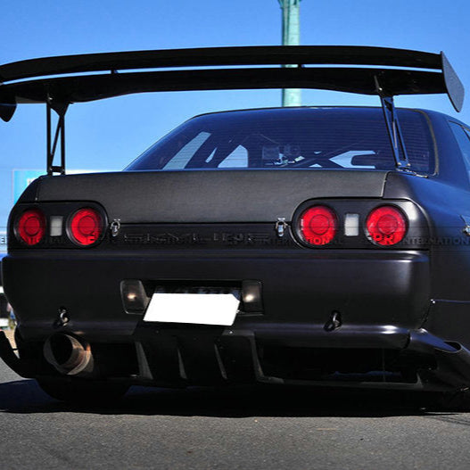 Nissan Skyline R32 GTR TS Style  Type 2 Rear Diffuser w/ Metal Fitting Accessories (5pcs)
