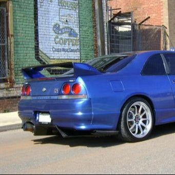 Nissan Skyline R33 GTR TS Style Rear Diffuser w/ Metal Fitting Accessories (3pcs)