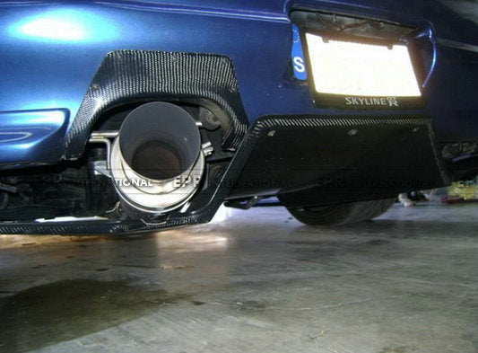 Nissan Skyline R33 GTR TS Style Rear Diffuser w/ Metal Fitting Accessories (3pcs)