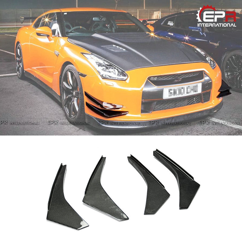 Nissan R35 GTR Early front bumper canard (For OEM Front Bumper)