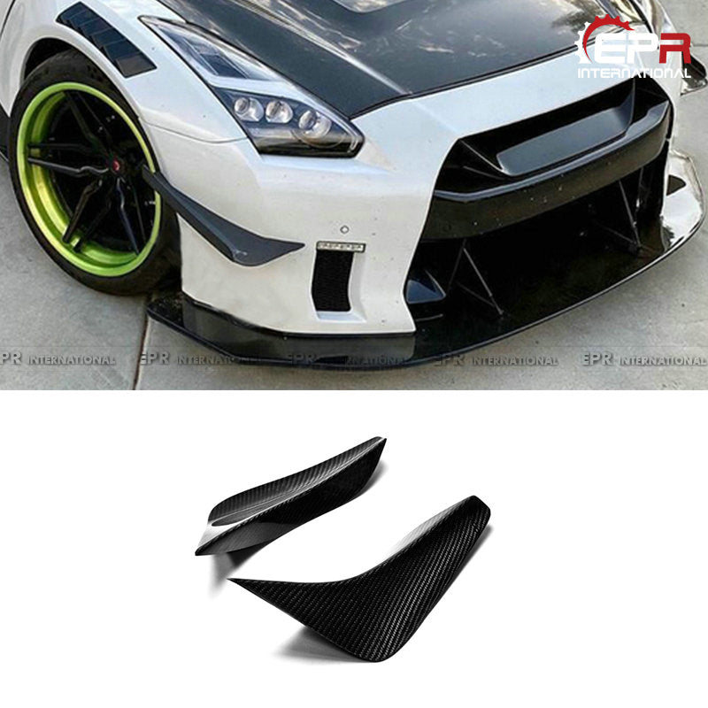 Nissan 08-12 R35 GTR Front Bumper Canard (OEM Front Bumper)