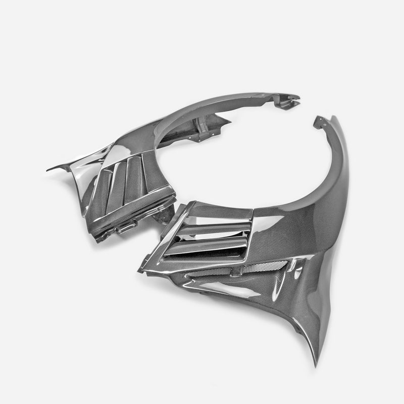 Nissan GTR R35 2013 Ver VRS Style FRP Front fender with  louver fin (Inc 6 fins,  side maker use F51 Fuga)
