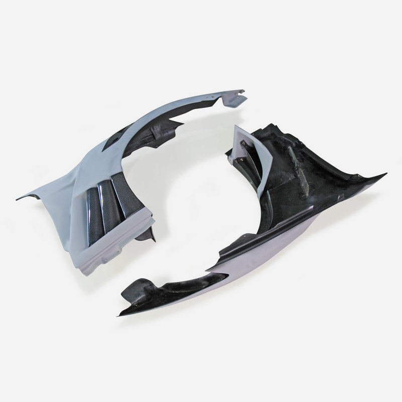 Nissan GTR R35 2013 Ver VRS Style FRP Front fender with  louver fin (Inc 6 fins,  side maker use F51 Fuga)