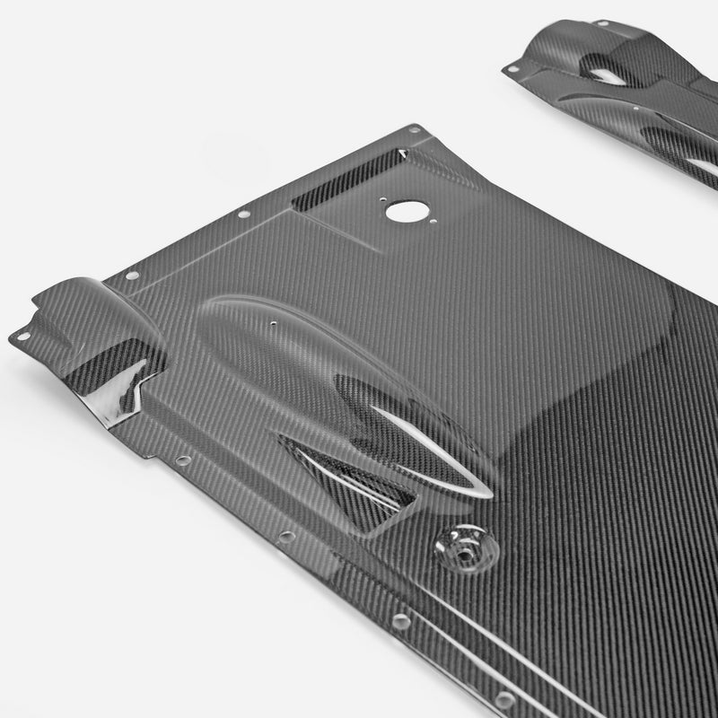 Nissan 2008-16 R35 TS style rear under bumper Ver.2 (2 pcs kit)