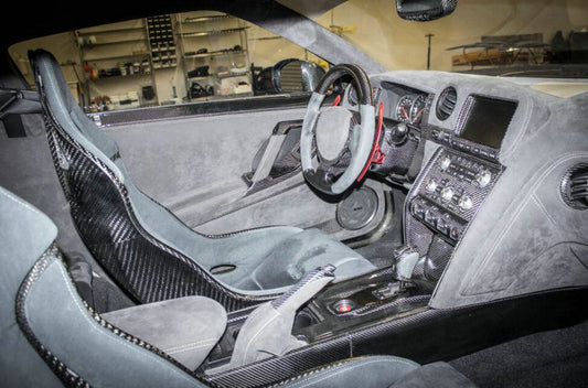 Nissan 09-12 R35 Rear shifter Console Cover (Stick On)