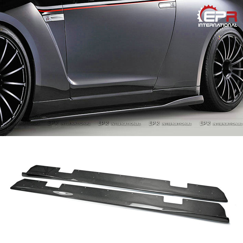 Nissan GTR R35 VRS Style Side skirt under board(For OEM side skirt)