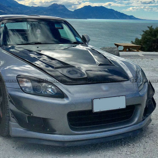 Honda S2000 00-03 AP1 JS Type Front bumper canard 4Pcs (For AP1 OE front bumper)