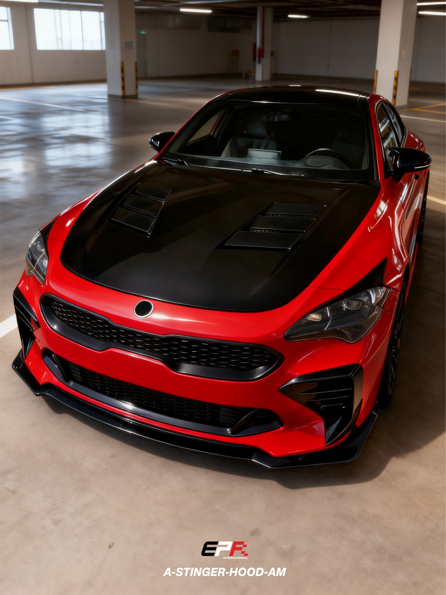 Kia Stinger AM Type vented hood