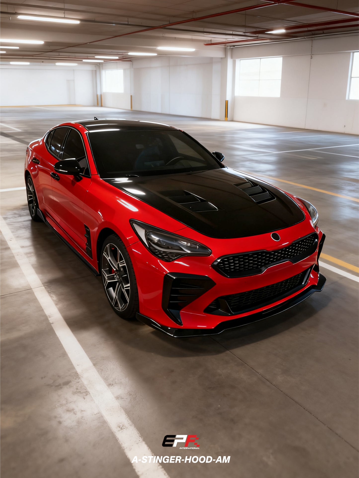 Kia Stinger AM Type vented hood