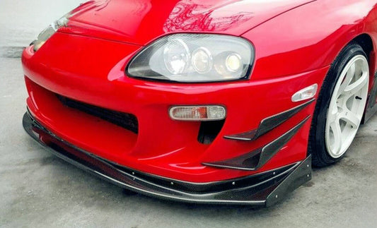 TOYOTA 93-98 Supra MK4 JZA80 VRS Type front bumper canard 4Pcs