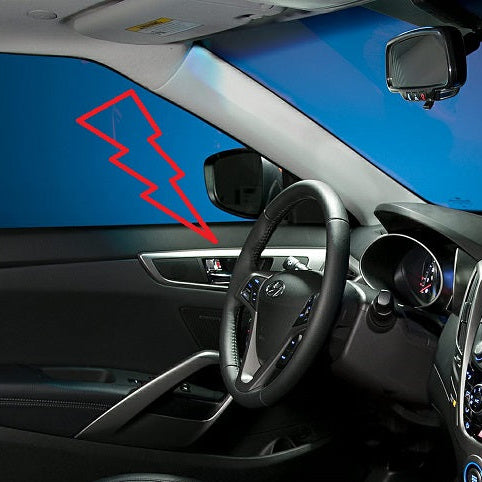 Hyundai Veloster 2011-2017 Inner Door Handle Side Panel LHD (Stick on Type)