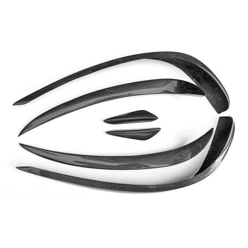 MERCEDES BENZ E-Class W207 14-17 Front Bumper Canards Glossy 6pcs