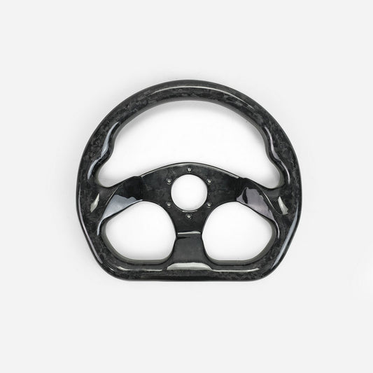 Universal Flat Type Steering wheel (320mm diamete, 6 bolts 70mm PCD (Same fitment with MOMO, OMP & Sparco)