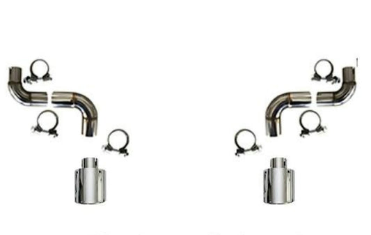 Honda Civic Gen 11 FE1 TR Type Rear exhust tip set (Double exit, platinum tip, for sedan)