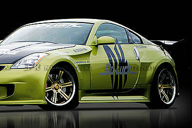 Nissan Z33 350Z DO style wide body side skirt