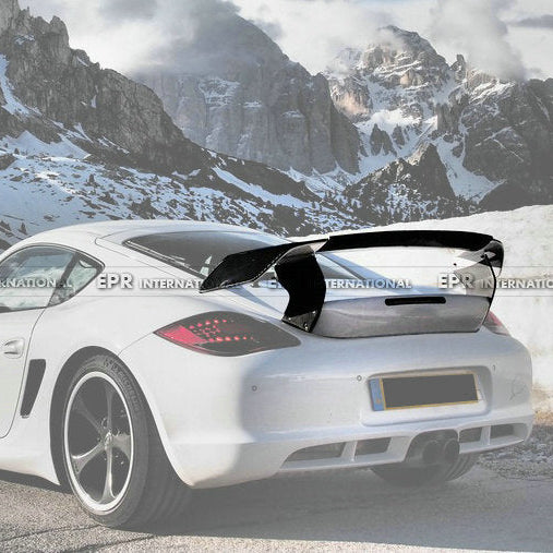 Porsche 2005-2012 Cayman 987 TA Style Rear Trunk with Spoiler