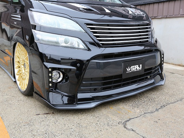 Toyota 08-15 Alphard Vellfire 20 series AH20 SS Style front lip (Can fit both OE & SS front bumper)