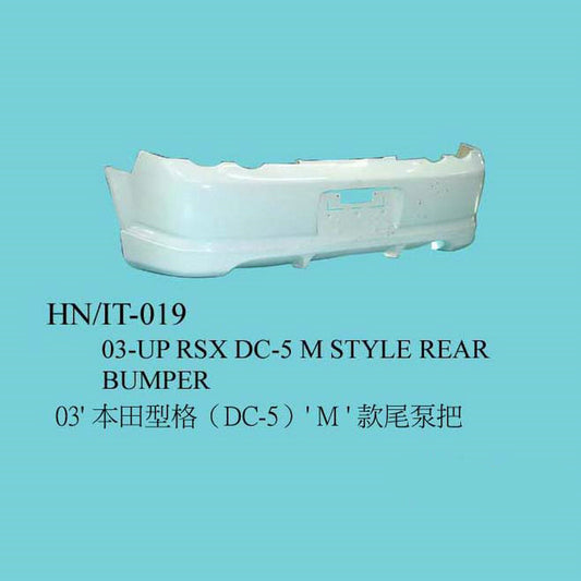 Honda Integra DC5 01-06 Acura RSX MU Style rear bumper