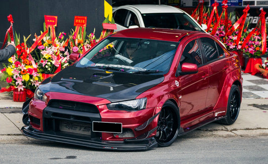 MITSUBISHI EVO 10 VRS Style Wide Ver. Front Bumper Unit
