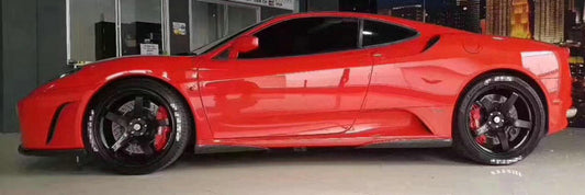 FERRARI F430 P TYPE side skirt add on 4pcs