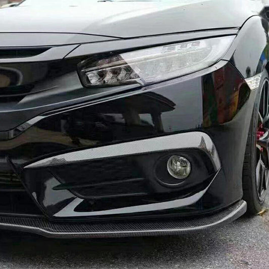 Honda Civic 10th FC 16-18 CM-Style Front Bumper Canard